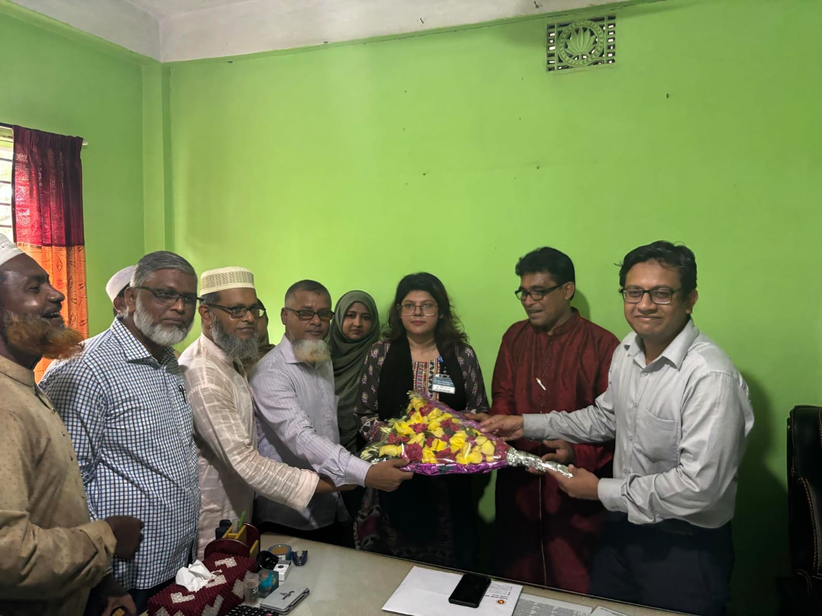 চাঁদপুর হোমিওপ্যাথিক মেডিকেল কলেজ ও হাসপাতালের প্রভাষকদের সাথে নির্বাহী কর্মকর্তার মত বিনিময়