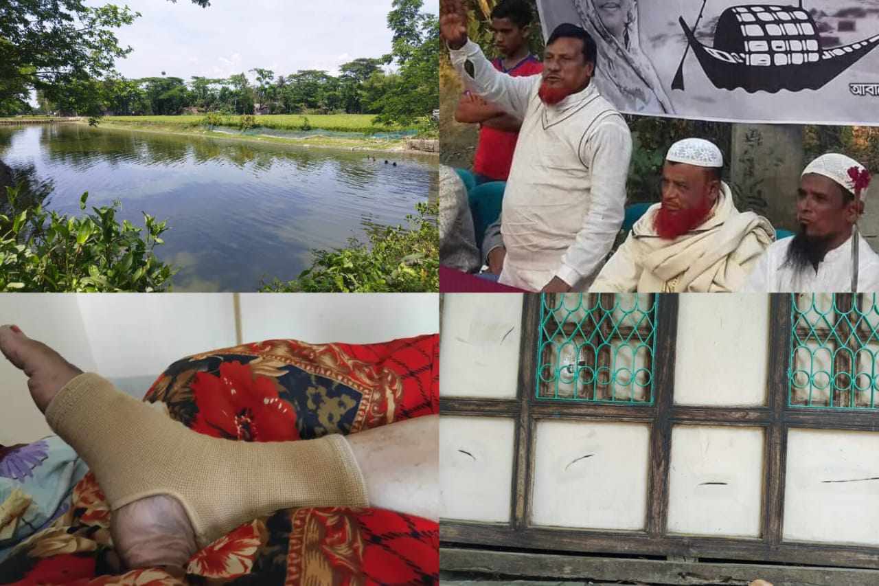 হানারচরে মাছ চাষের ফিট নিয়ে বিরোধের জেরে হামলায় প্রতিপক্ষের ৫ জন আহত