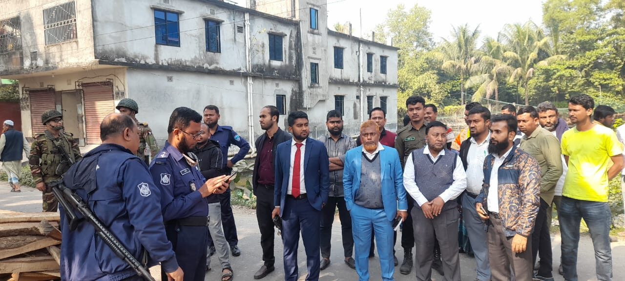 শাহরাস্তির ঠাকুর বাজারে আবারো উচ্ছেদ অভিযান