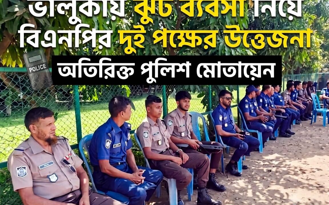 ভালুকায় ঝুট ব্যবসা নিয়ে বিএনপির দুই পক্ষের উত্তেজনা, অতিরিক্ত পুলিশ মোতায়েন