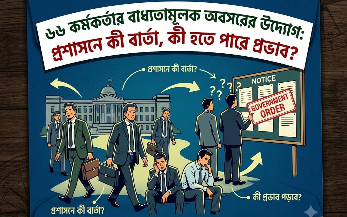 ৬৬ কর্মকর্তার বাধ্যতামূলক অবসরের উদ্যোগ: প্রশাসনে কী বার্তা, কী হতে পারে প্রভাব?