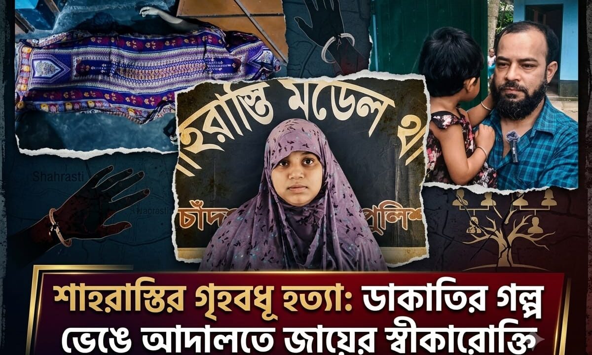 শাহরাস্তির গৃহবধূ হত্যা: ডাকাতির গল্প ভেঙে আদালতে জায়ের স্বীকারোক্তি, পারিবারিক দ্বন্দ্বের ইঙ্গিত